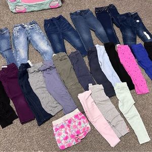 Toddler girl pants lot